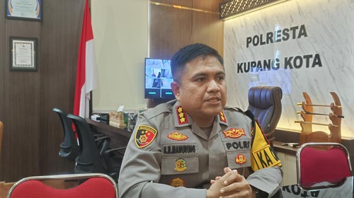 Kapolresta Kupang Kota Kombes Aldinan Manurung di kantornya, Selasa (19/3/2024).