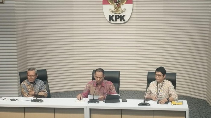 Konferensi pers di KPK (Belia/detikcom)