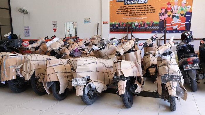 Layanan angkutan Motor Gratis (Motis) arus mudik Idul Fitri 2024 menggunakan kereta api.