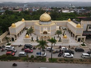 Penampakan Masjid di Kendari yang Mirip Dome of The Rock di Al-Aqsa