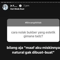Maaf, miskinnya natural nggak dibuat-buat nih. Kecuali kalau bukbernya ditraktir. Foto: Twitter/@kyuuubinz