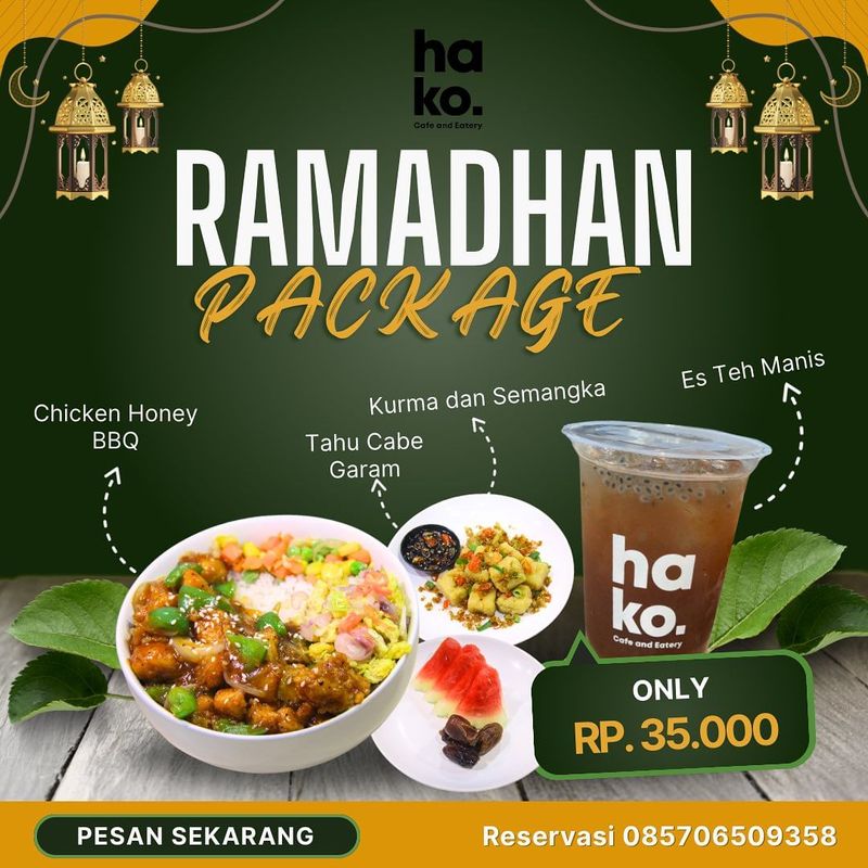 paket hemat bukber di Hako Cafe & Eatery