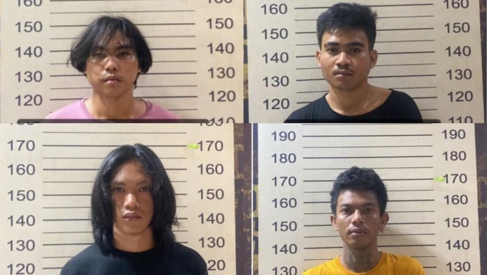 Pelaku pengeroyokan anggota polisi di Jalan Inspeksi Pam, Kecamatan Manggala, Makassar, Sulsel.