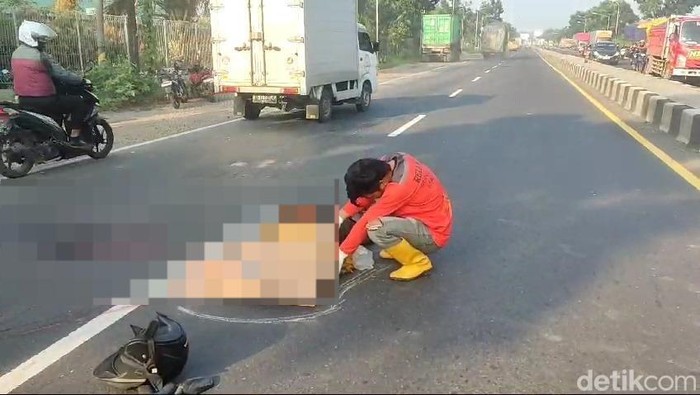 Pemotor tewas usai menjadi korban tabrak lari di By pass Mojokerto