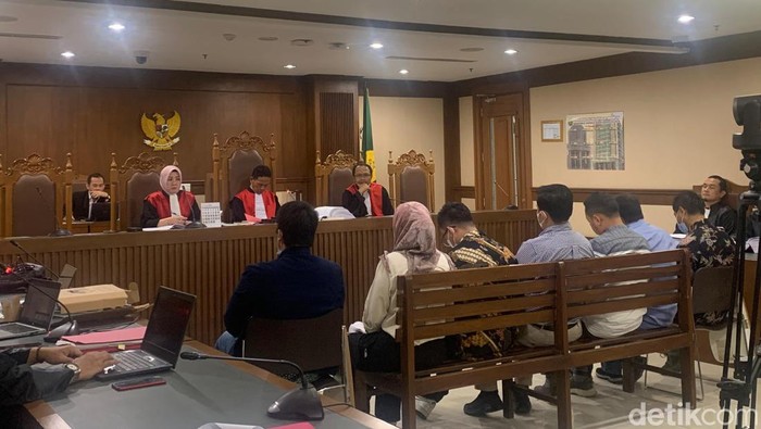 Persidangan kasus PPLN Kuala Lumpur Malaysia di Pengadilan Negeri Jakarta Pusat, 19 Maret 2024. (Mulia Budi/detikcom)