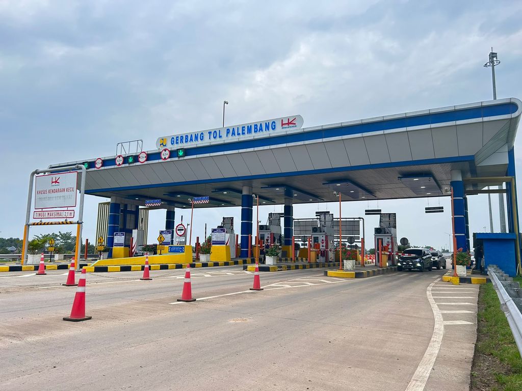 Pintu gerbang tol Palembang. (Dok. Hutama Karya)