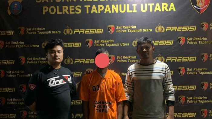 Pria yang intip dan rekam wanita mandi di Taput ditangkap. (Dok Polres Taput)