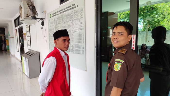 Terdakwa pembunuhan berencana di Serang (Foto: Bahtiar Rifai/Detikcom)