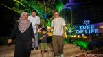 Warna-warni Tata Cahaya Hiasi Kawasan Komersil Sawangan