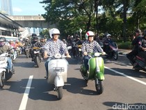 Vespa Jadul yang Ditunggangi Anies-Cak Imin Jelang Pengumuman KPU