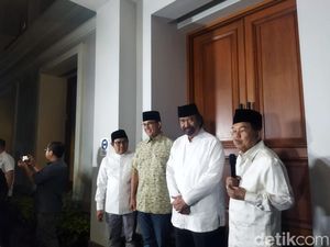 Anies-Cak Imin Diskusi Seru dengan Paloh dan JK Jelang Pengumuman KPU