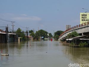 Banjir Jalur Pantura Demak-Kudus Berangsur Surut