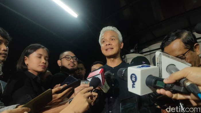 Capres nomor urut 3 Ganjar Pranowo (Dwi R/detikcom)