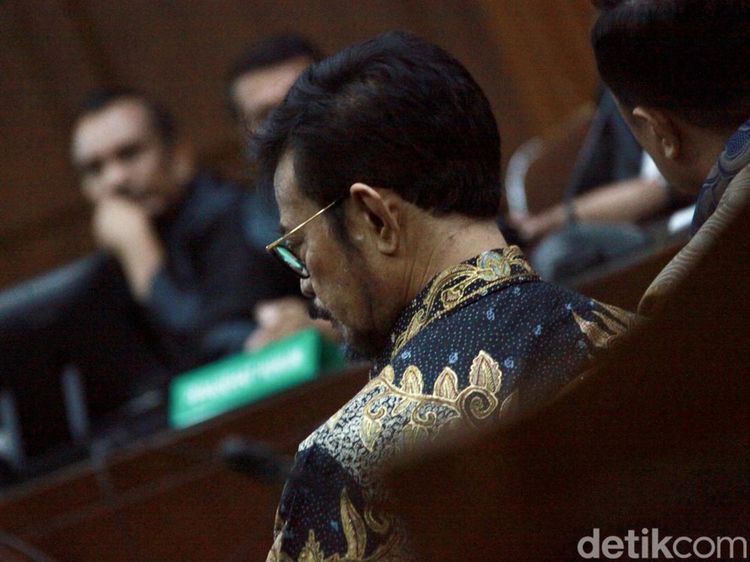 Ekspresi SYL Saat Jaksa Minta Hakim Tolak Eksepsinya