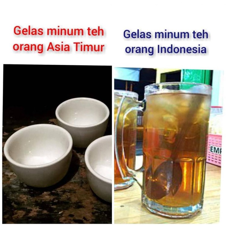 Meme Minum Teh Ala Orang Indonesia, Minuman Penyelamat Segala Situasi Teh menjadi comfort drink banyak orang di Indonesia. Apalagi pas puasa, beuh, makin diidola banget deh minuman yang satu ini.