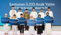 Jumlah penerima santunan ini selaras dengan milad ketiga BSI tahun ini, seperti perayaan milad sebelumnya yaitu menyantuni 1.111 anak yatim pada milad pertama dan 2.222 anak yatim di milad kedua. 