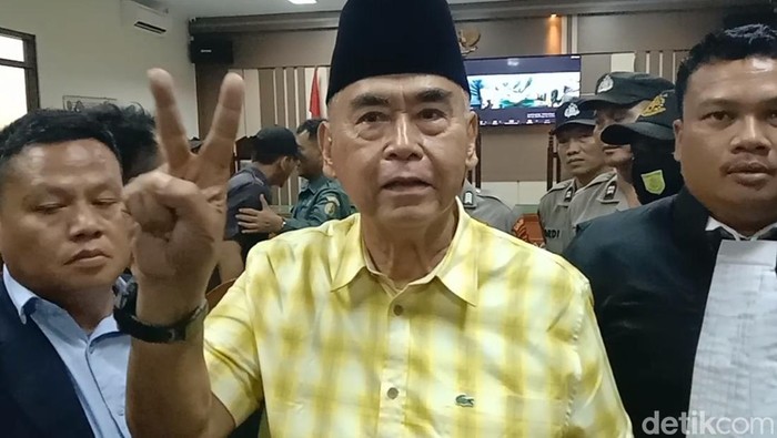 Panji Gumilang usai sidang vonis di PN Indramayu