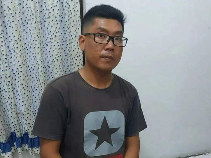 Pelaku Jannes Kilon Diaz saat diamankan. (Foto: Dok Polres Tebing Tinggi)
