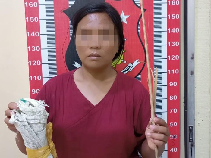 Pelaku saat diamankan di Polres Tapteng.