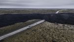 Penampakan Jalan Terputus Akibat Gunung Meletus di Islandia