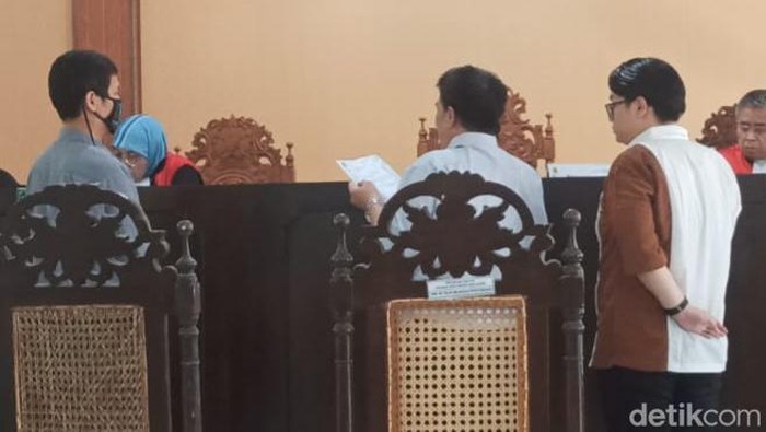 Proses persidangan perkara nomor 25/Pdt.G/2024/Pn Skt, di Pengadilan Negeri Solo, Rabu (20/3/2024).
