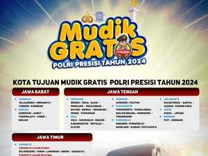 Polri Gelar Mudik Gratis ke 14 Kota di Jabar hingga Jatim, Ini Syaratnya