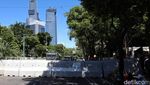 Potret Pengamanan Gedung KPU Jelang Pengumuman Hasil Pemilu 2024