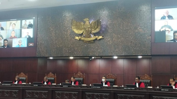Sidang MK pada Rabu (20/3/2024)-(Brigitta/detikcom)