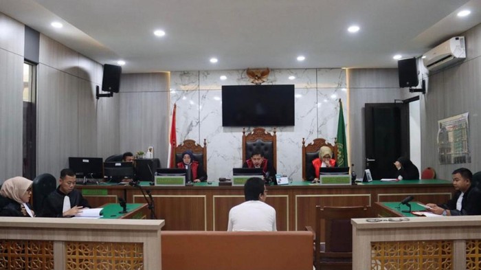 Sidang pledoi Altafasalya Ardnika Basya, mahasiswa UI pembunuh juniornya di PN Depok.