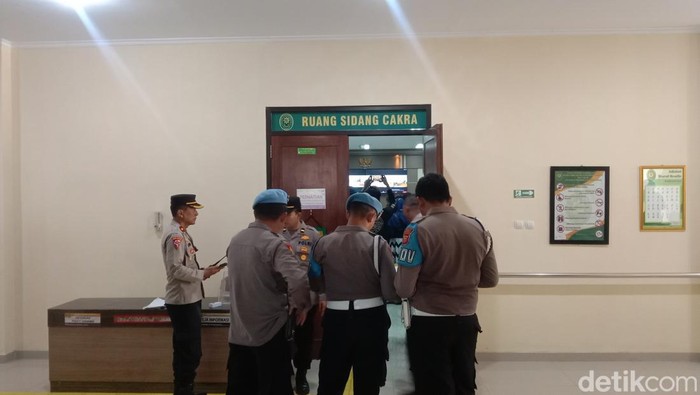 Suasana sidang vonis Panji Gumilang