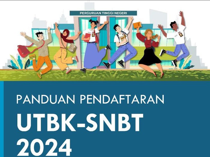 Tampilan dengan panduan pendaftaran SNBT 2024.