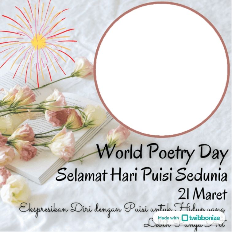 Twibbon Hari Puisi Sedunia 2024