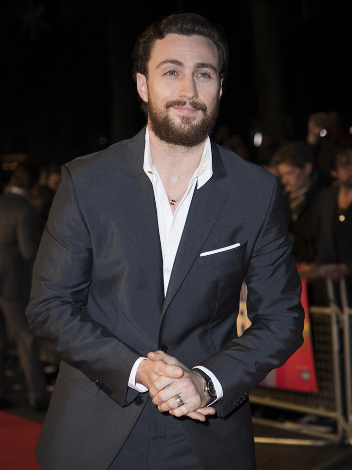 Aaron Taylor-Johnson poses for photographers upon arrival at the premiere of the film Outlaw King showing as part of the BFI London Film Festival in London, Wednesday, Oct. 17, 2018. (Photo by Vianney Le Caer/Invision/AP)