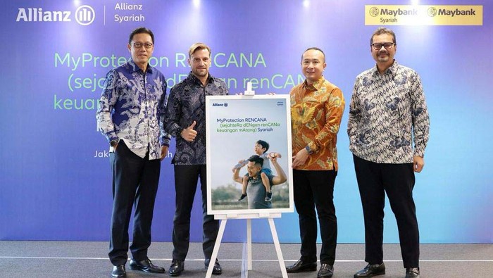 Allianz Syariah Sinergi dengan Maybank Indonesia Allianz Syariah bersinergi dengan Maybank Indonesia. Mereka meluncurkan MyProtection RENCANA, produk asuransi jiwa tradisional berbasis syariah.