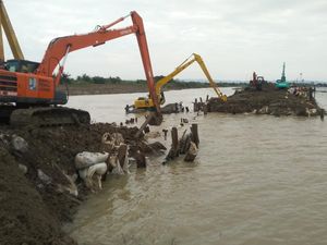 Begini Progres Perbaikan Tanggul Jebol Penyebab Banjir Demak