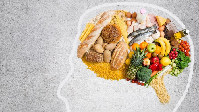 Ilustrasi makanan untuk kesehatan otak