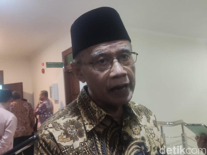 Ketum PP Muhammadiyah Haedar Nashir di Sleman, DIY, Kamis (21/3/2024).