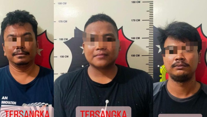 Pelaku pencurian sparepart mobil di bengkel, di Batam. (Dok Polsek Bengkong)
