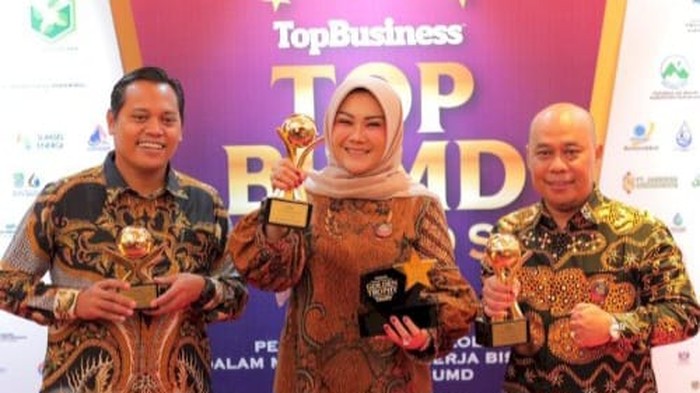Pemkab Klaten berhasil raih multi penghargaan di TOP BUMD Awards, Rabu (20/3/2024).