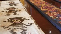 Desain dalam seni Inca sering kali menggunakan bentuk geometris, terstandarisasi, dan dicapai secara teknis. (AP Photo/Miguel Paredes Haro)  