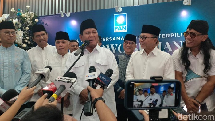 Prabowo menghadiri acara buka bersama PAN (Kurniawan/detikcom).