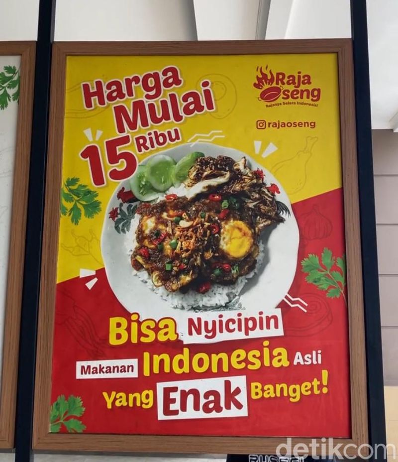 Raja Oseng, restoran di Gading Serpong yang menawarkan aneka oseng pedas dari level 1-5