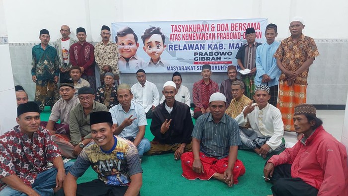 Relawan Prabowo-Gibran di Malang