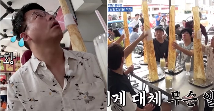 seleb Korea kaget lihat roti tisu