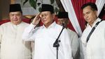 Semringah Prabowo saat Pidato Kemenangan Pilpres 2024