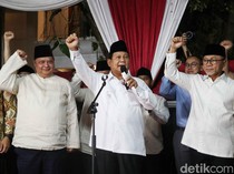 Semringah Prabowo saat Pidato Kemenangan Pilpres 2024