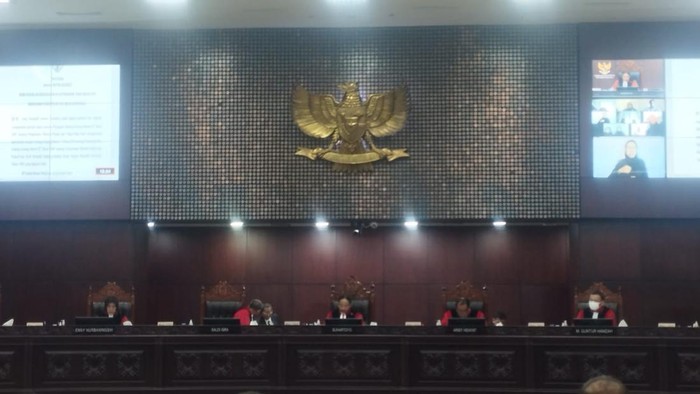 Sidang MK pada Kamis (21/3/2024)-(Belia/detikcom)