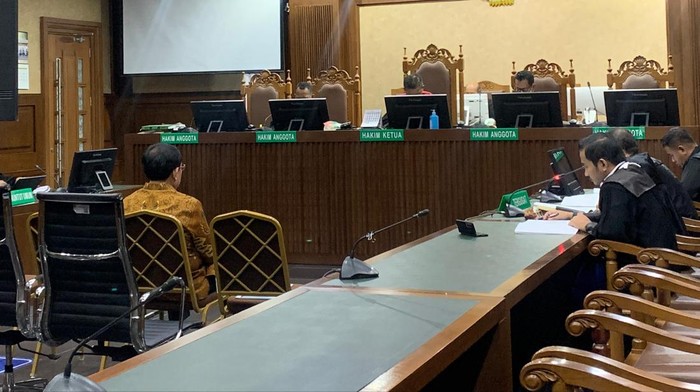 Sidang pleidoi Hasbi Hasan (Mulia/detikcom)