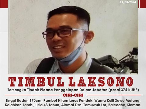 Timbul Laksono masuk DPO Polres Bantul. Foto diunggah pada Kamis (21/3/2024).