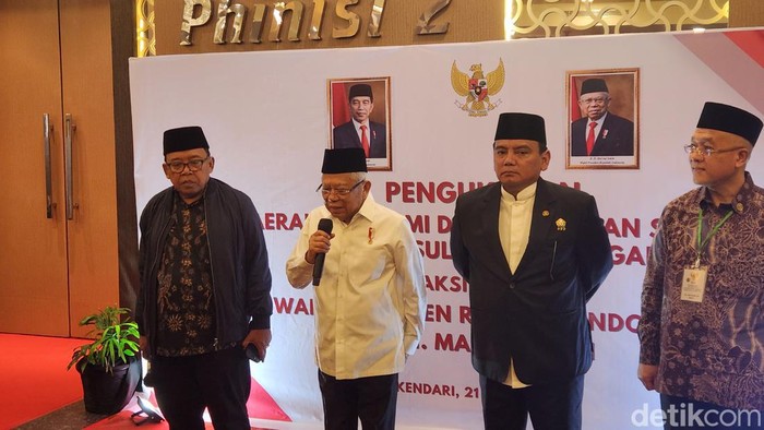 Wakil Presiden Maruf Amin. (Adrial/detikcom)